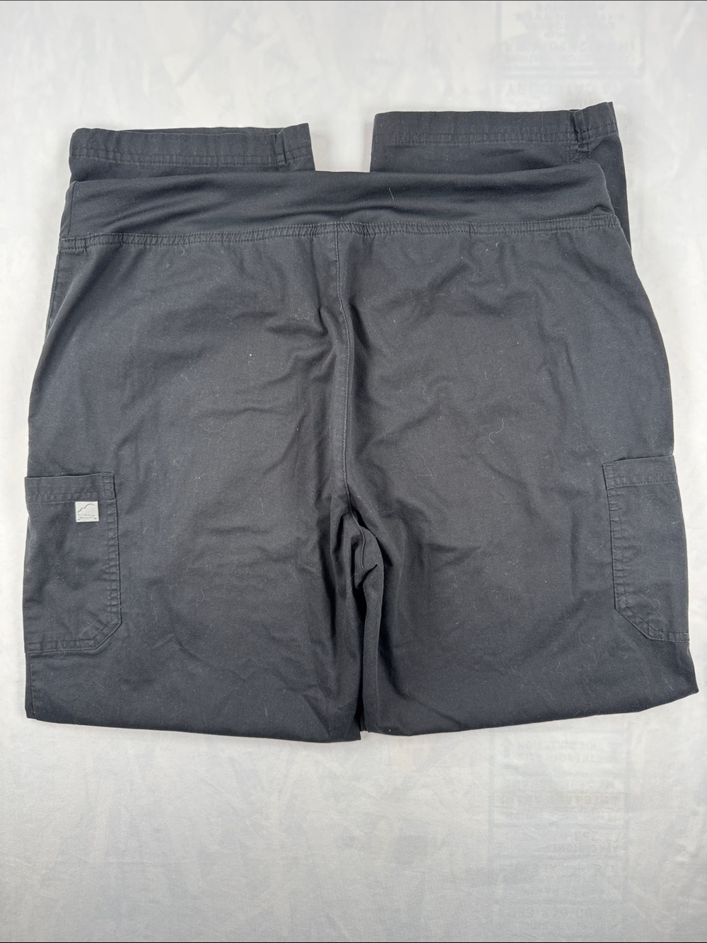 Butter Soft Stretch Black 3 Pocket Scrub Pants - Picture 3 of 6